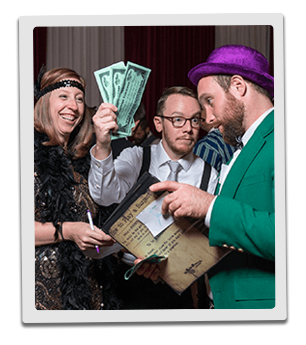 Grand Rapids Murder Mystery customers flash their money